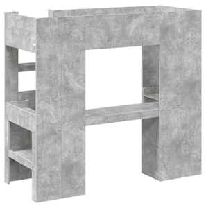 Rám patrové postele se stolem Betonově šedá 75 x 190 cm - obrázek 7