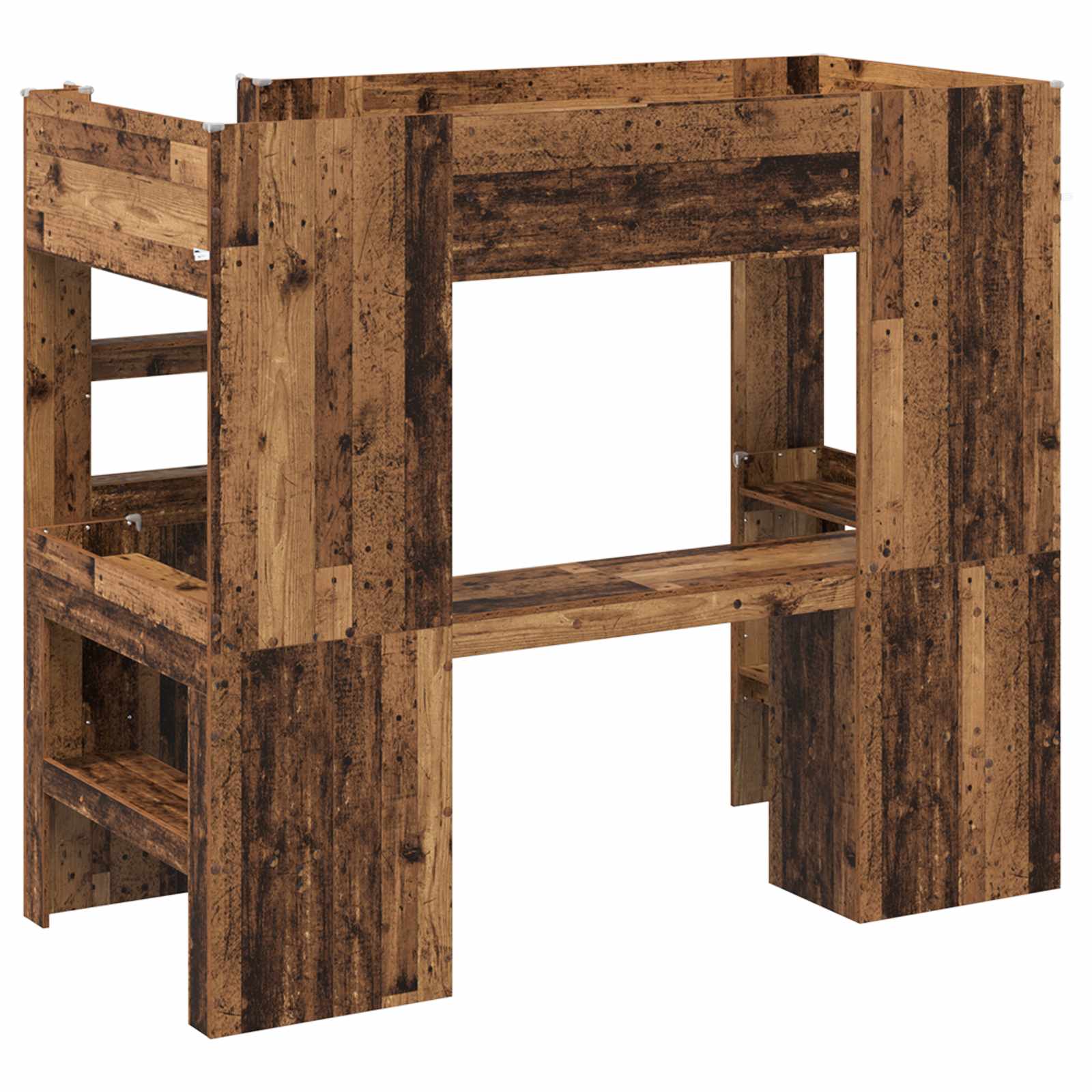 Postelja na podstrešju z mizo Star les 90 x 190 cm - slika 7