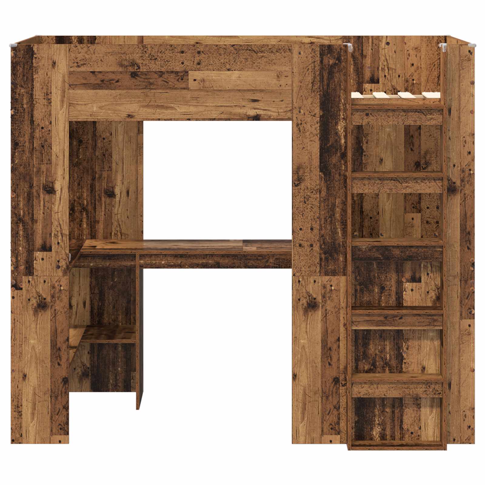 Postelja na podstrešju z mizo Star les 90 x 190 cm - slika 5