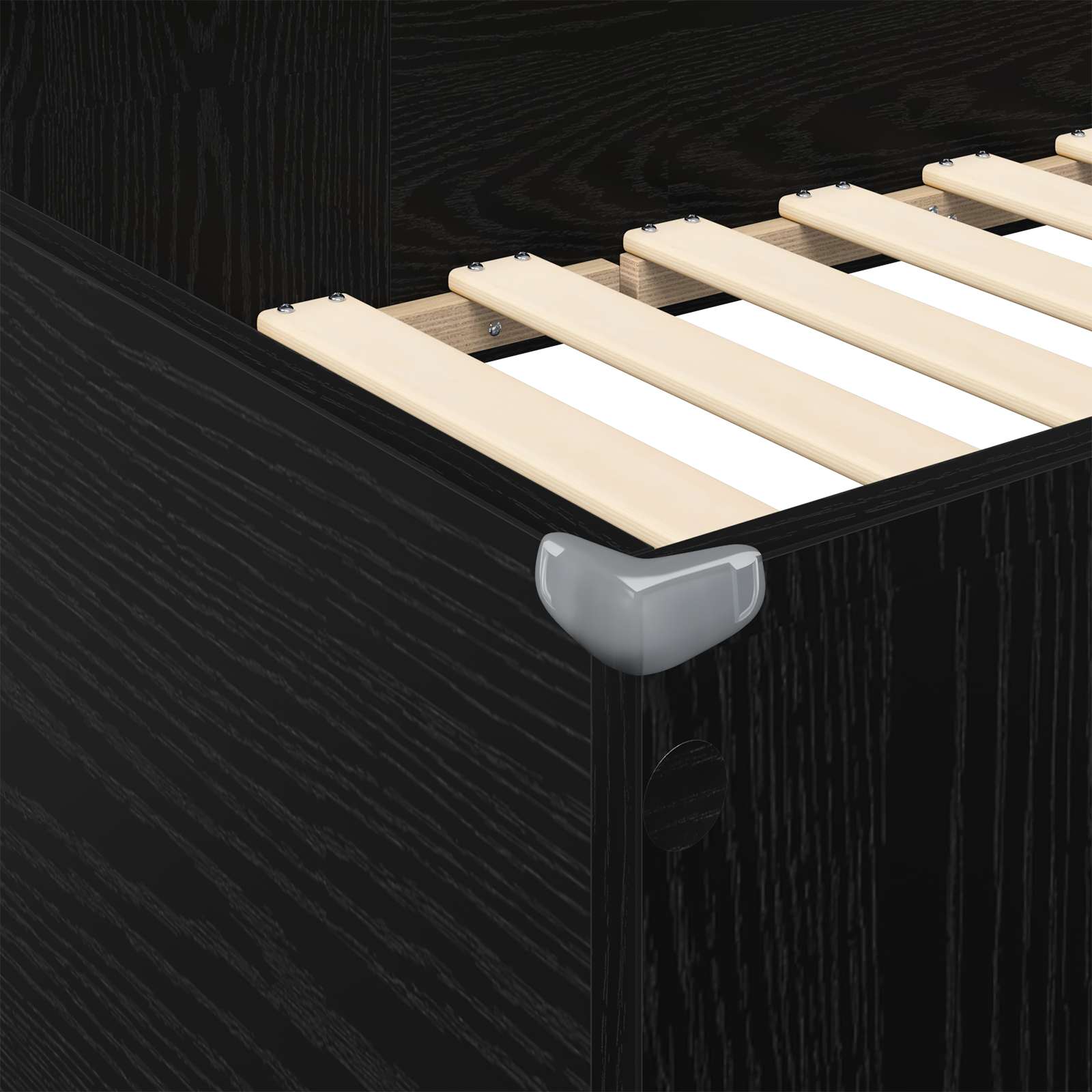 Postelja na podstrešju z mizo Črna Orehovina 80 x 200 cm - slika 8