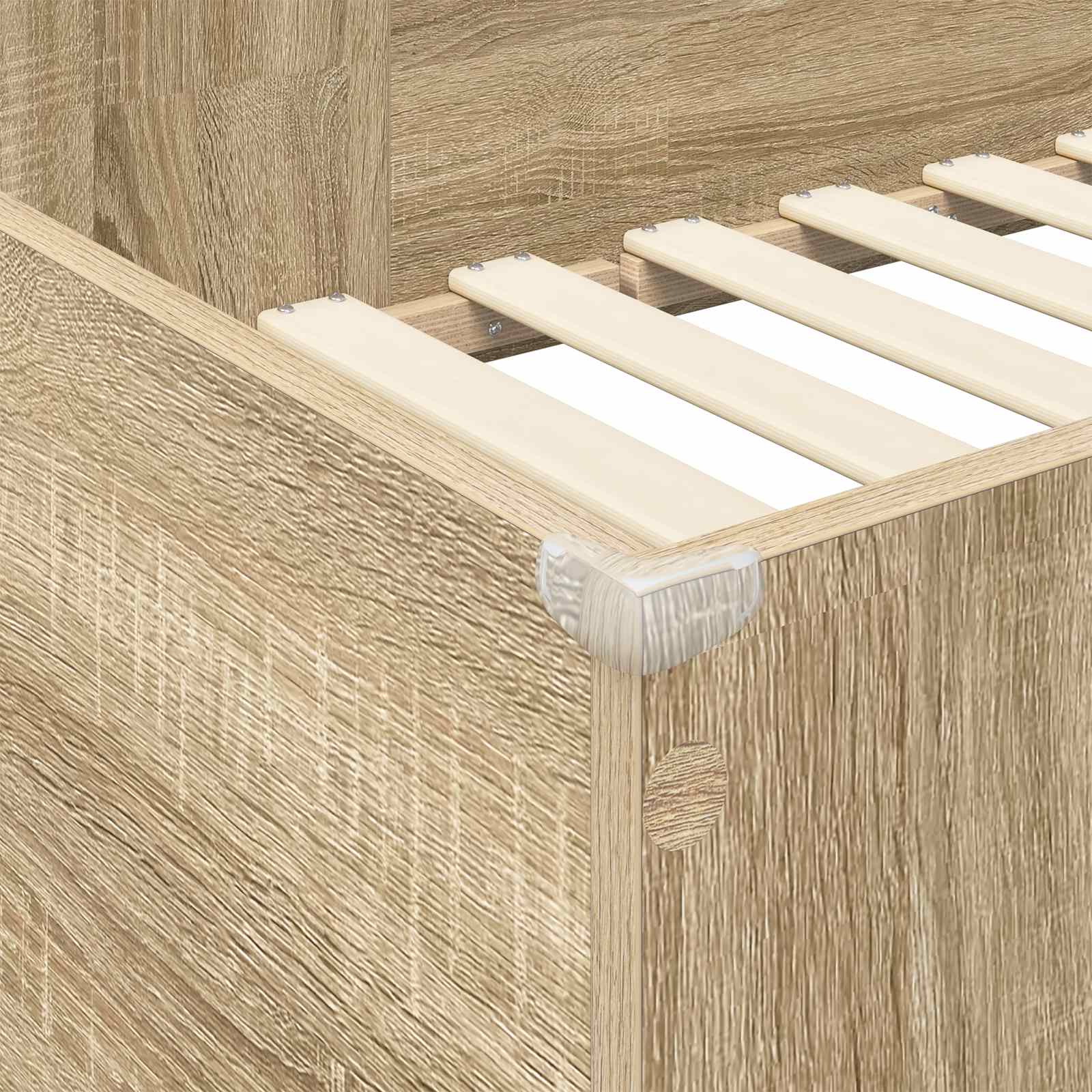 Postelja na podstrešju z mizo Sonoma hrast 80 x 200 cm - slika 8