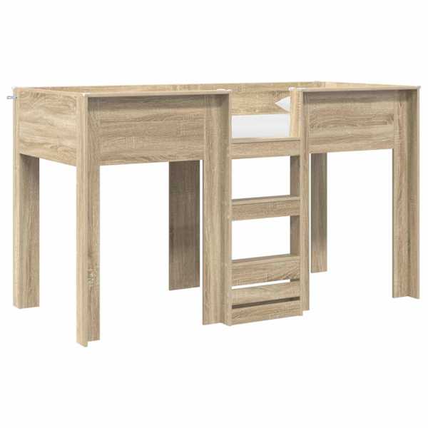 vidaXL Kiipevoodi Lastele Sonoma tamm 75 x 190 cm Tehispuit