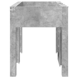 Patrová postel pro děti s úložištěm Betonově šedá 75 x 190 cm - obrázek 6