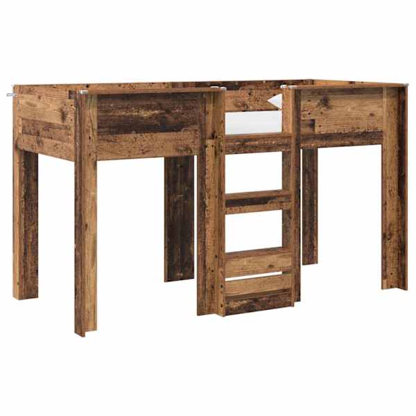 vidaXL Kiipevoodi Lastele Vana puit 75 x 190 cm Tehispuit