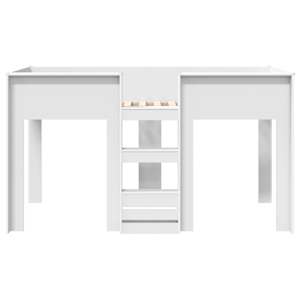 Patrová postel pro děti Bílá 80 x 200 cm Kompozitní dřevo - obrázek 5