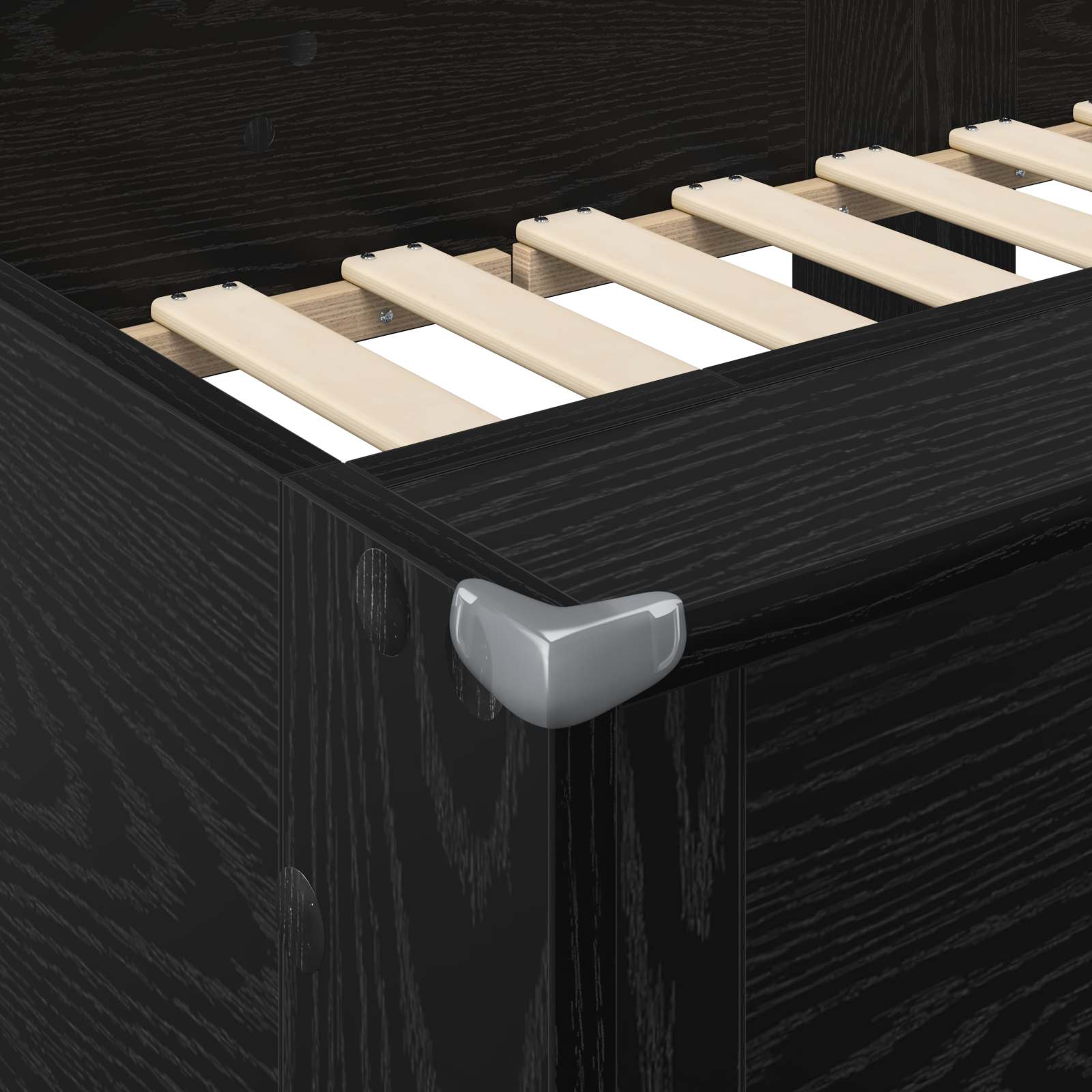 Kerrossänky Lapset Musta tammi. 100 x 200 cm Tekninen puu - Image 8