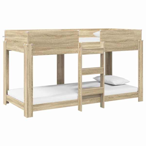 vidaXL Kiipevoodi Lastele Sonoma tamm 90 x 200 cm Tehispuit