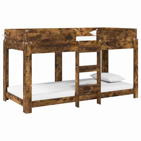 vidaXL Kiipevoodi Lastele Suitsetatud tamm 80 x 200 cm Tehispuit