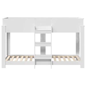 Patrová postel pro děti Bílá 75 x 190 cm kompozitní dřevo - obrázek 5
