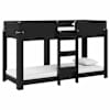 vidaXL Kiipevoodi Lastele Must tamm 75 x 190 cm Tehispuit