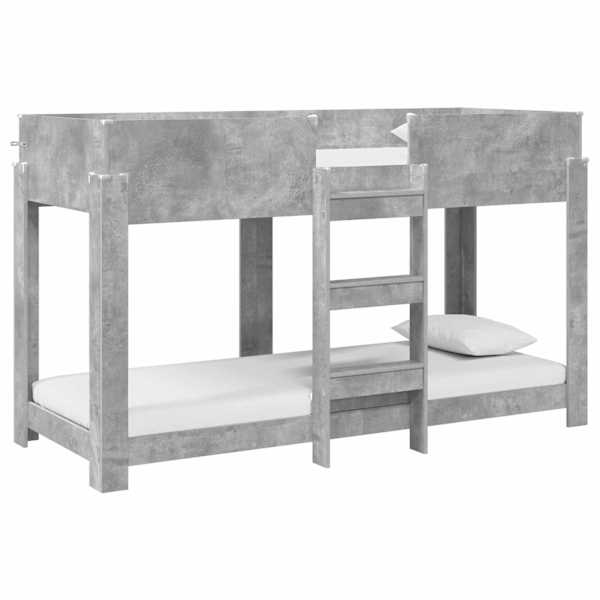 vidaXL Kiipevoodi Lastele Betoonhall 75 x 190 cm Tehispuit