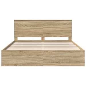 Rám postele s čelo Sonoma 200 x 200 cm Masivní borové dřevo - obrázek 7