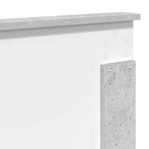 Rám postele s čelo Beton 200 x 200 cm Masivní borové dřevo - obrázek 11