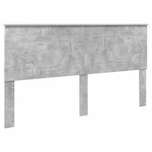 Rám postele s čelo Beton 200 x 200 cm Masivní borové dřevo - obrázek 6