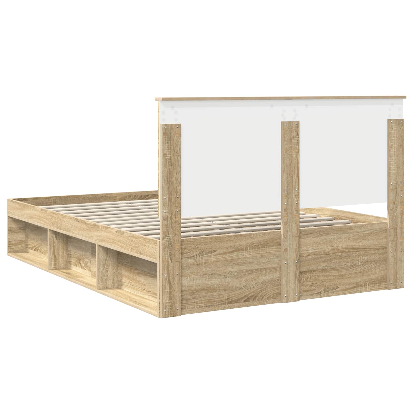 Bedframe met lade Sonoma Eiken 150 x 200 cm Massief grenenhout image 9