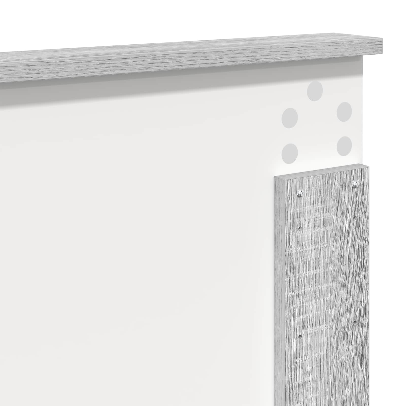 Bedframe met lade Grijs Sonoma 150 x 200 cm Massief grenenhout image 11