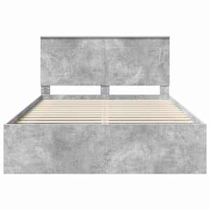 Rám postele s čelo Beton 140 x 200 cm Masivní borové dřevo - obrázek 7