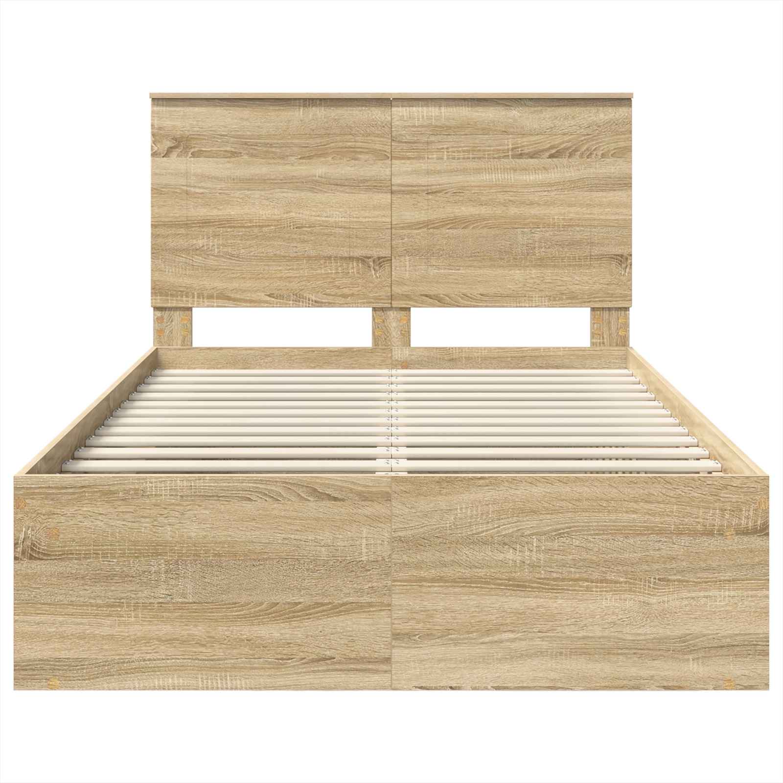 Bedframe met lade Sonoma Eiken 135 x 190 cm Massief grenenhout image 7