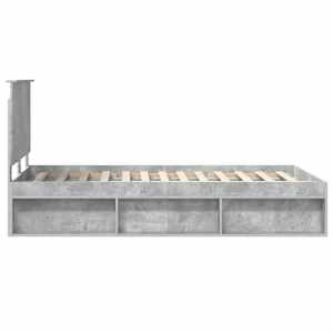 Rám postele s čelo Beton 120 x 190 cm Masivní borové dřevo - obrázek 8