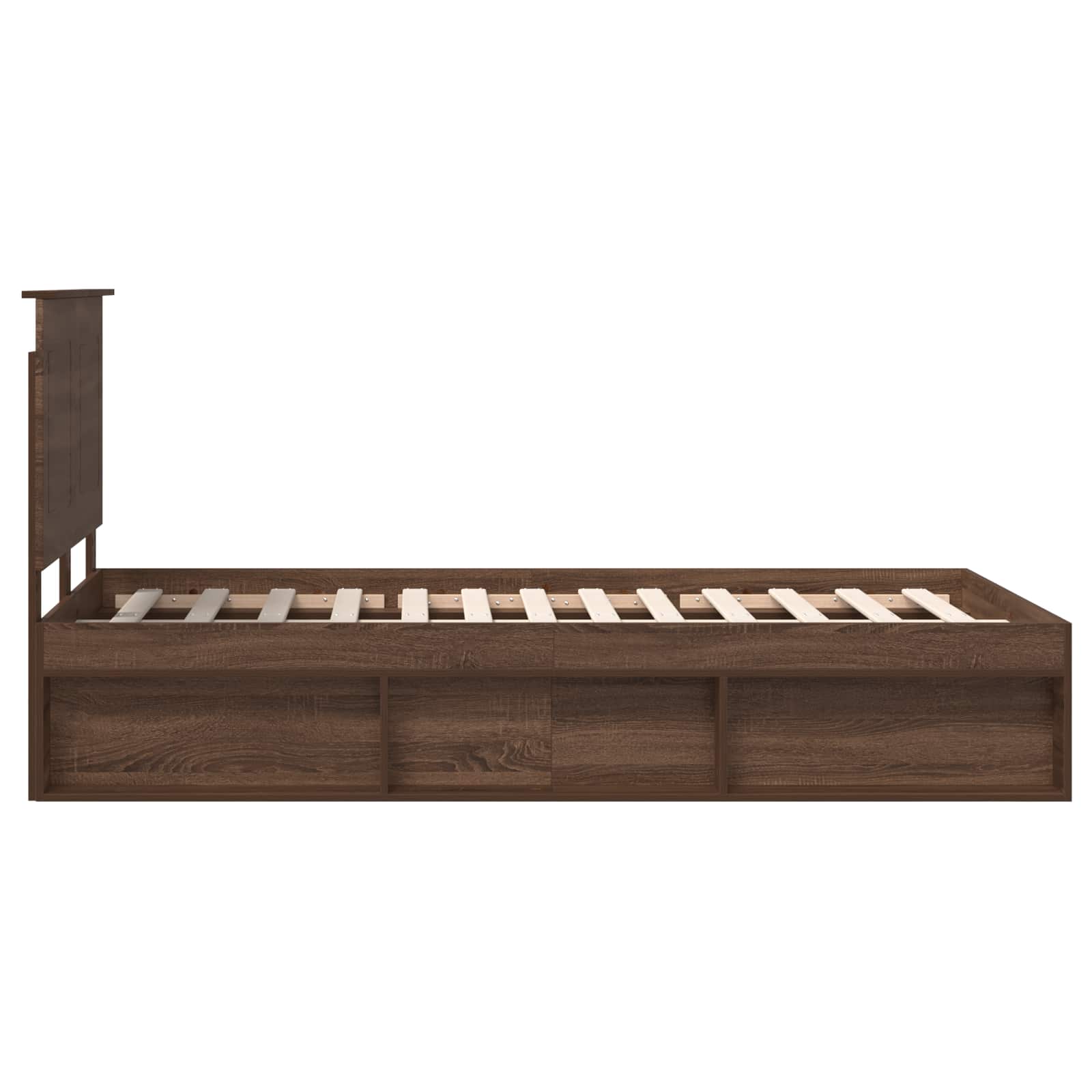 Voodi raam peaga Pruun tamme 120 x 190 cm Tahke mänd 8 Kõik vajalik sinu aeda ja koju! Voodi raam peaga Pruun tamme 120 x 190 cm Tahke mänd - Image 8