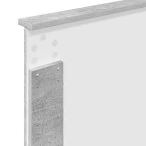 Rám postele Betonově šedá 90 x 190 cm Masivní borové dřevo - obrázek 11
