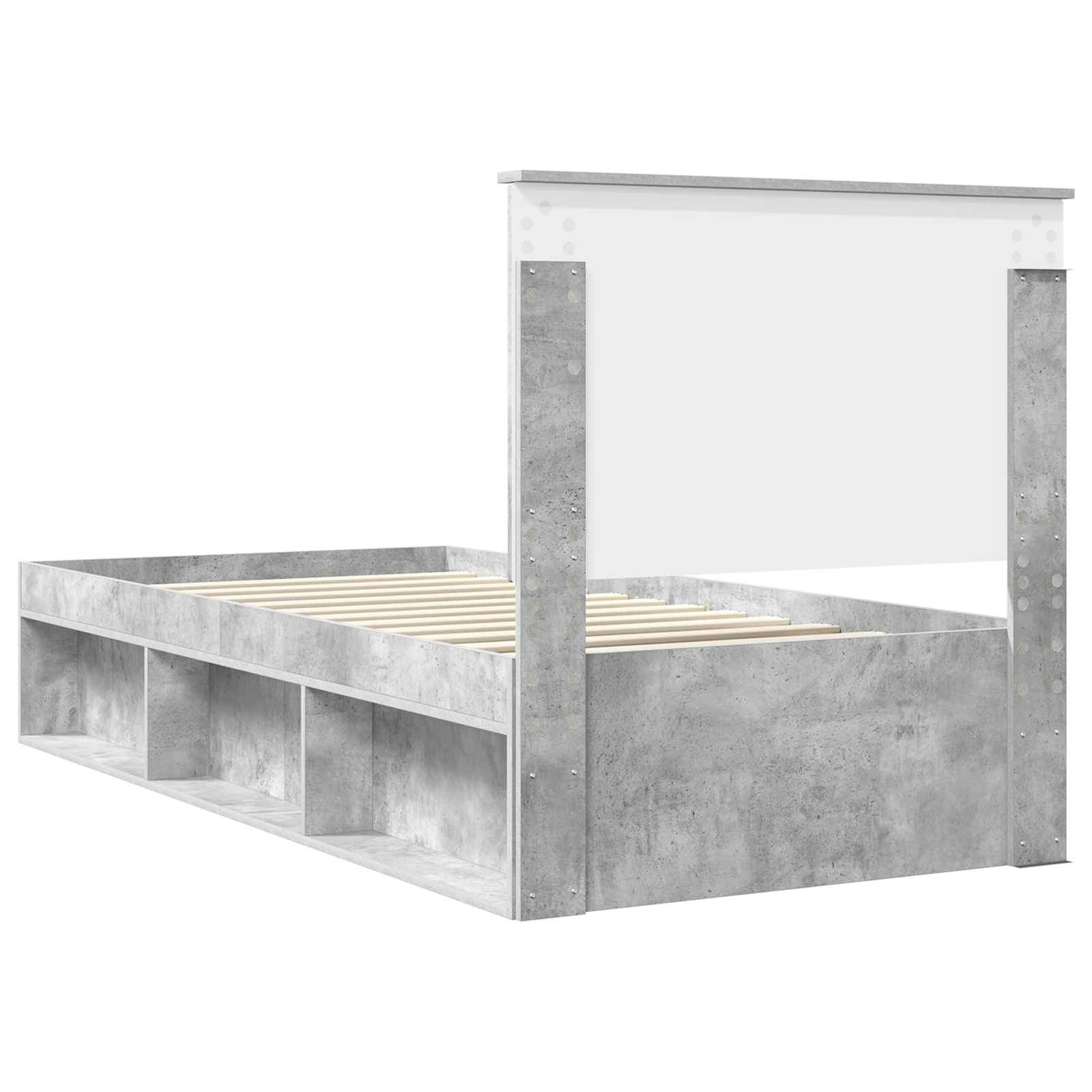 Bedframe Concerte Grijs 90 x 190 cm Massief grenenhout image 9