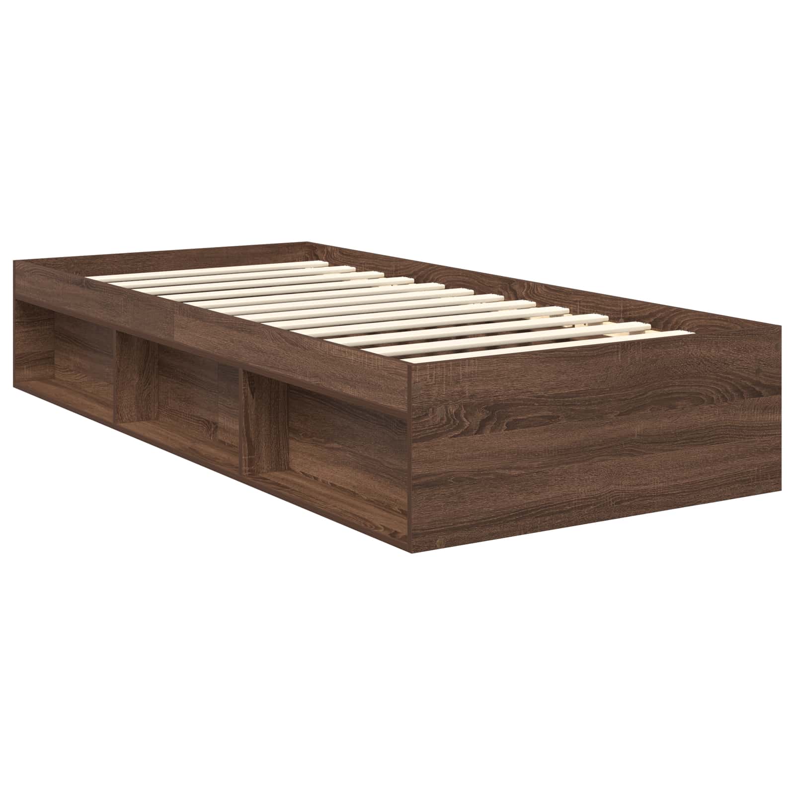 Bedframe Bruin Eiken 90 x 200 cm Massief grenenhout image 5