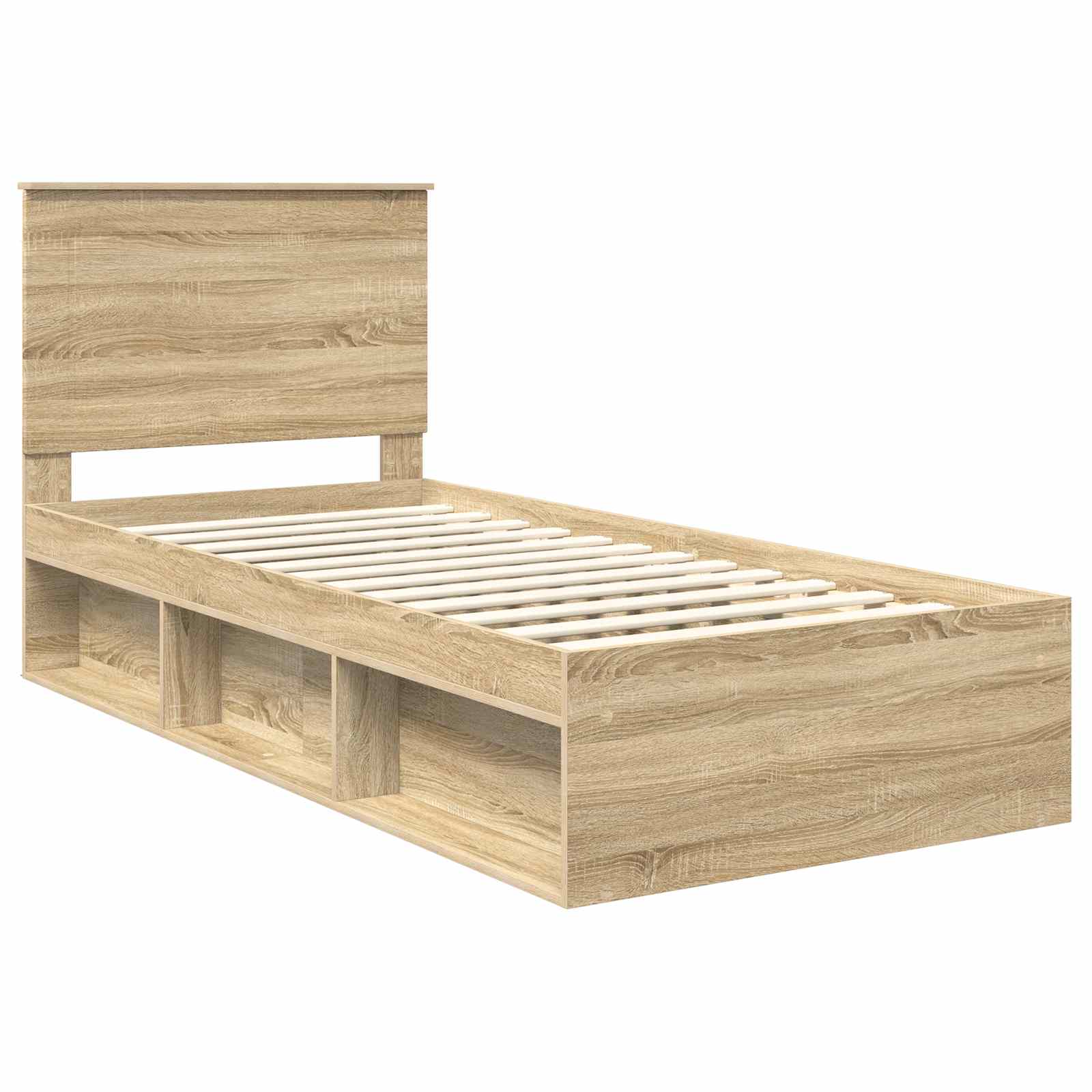 Bedframe Sonoma Eiken 75 x 190 cm Massief grenenhout image 4