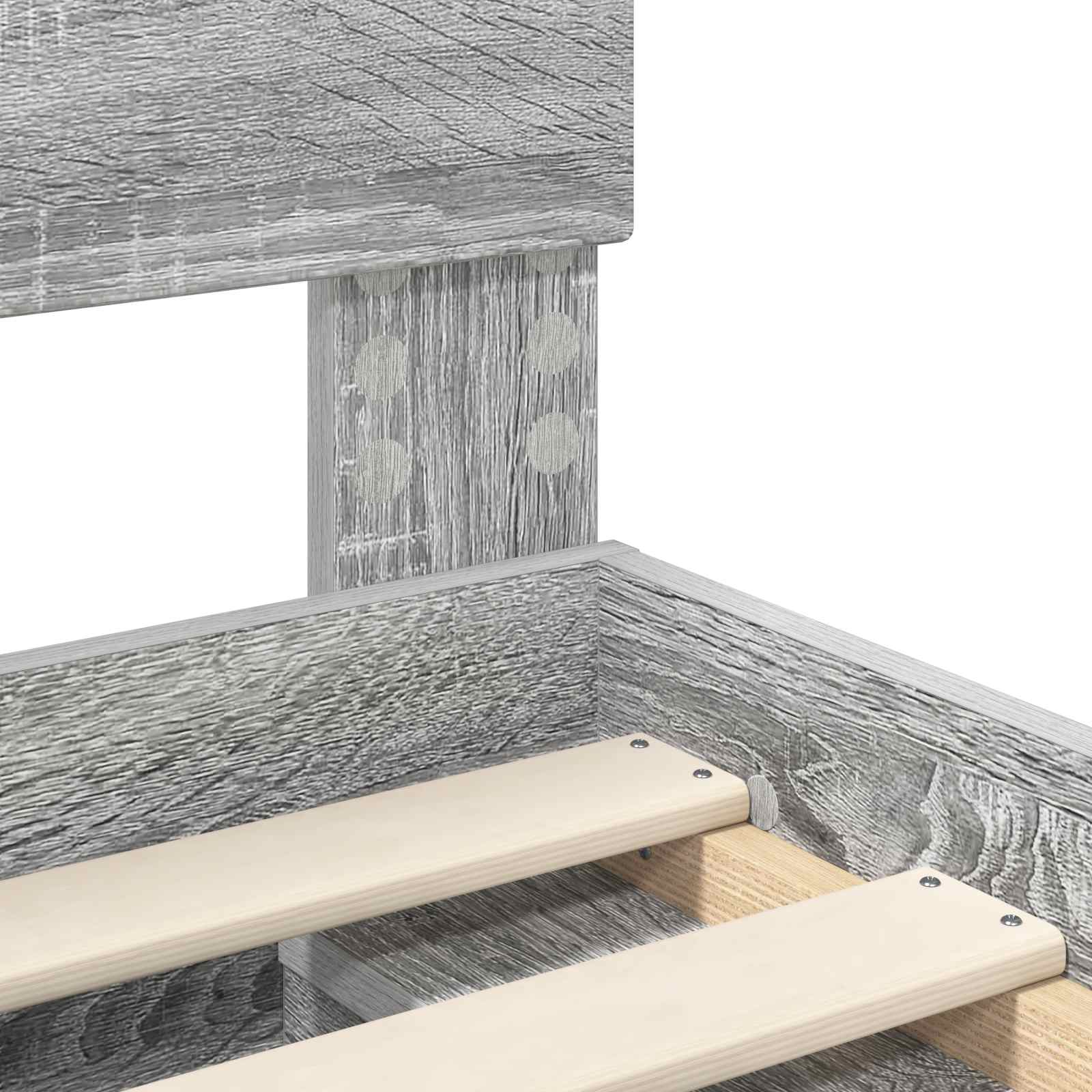 Bedframe Grijs Sonoma 75 x 190 cm Massief grenenhout image 10