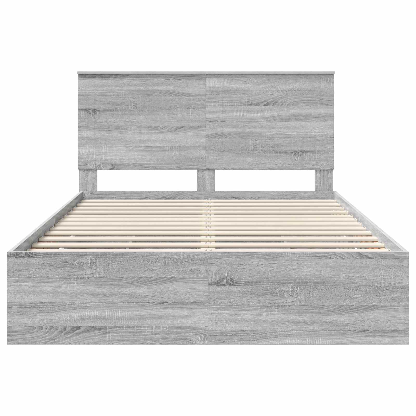Konstrukcija postelje s predalom Siva Sonoma 140 x 190 cm - slika 8