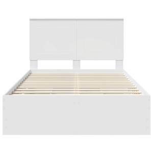 Rám postele se zásuvkou Bílá 120 x 200 cm Inženýrské dřevo - obrázek 8