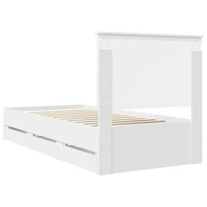 Rám postele se zásuvkou Bílá 100 x 200 cm Inženýrské dřevo - obrázek 10