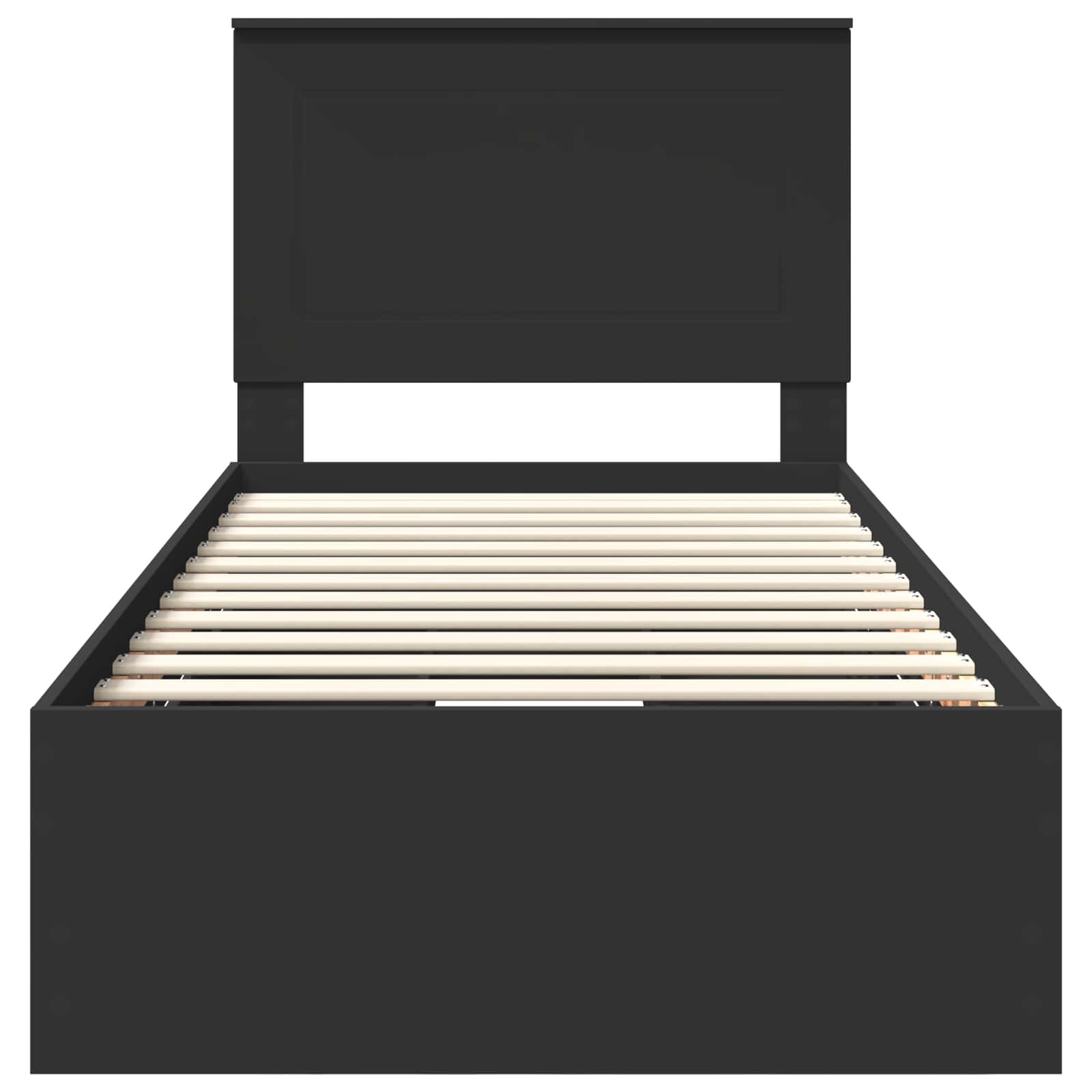 Voodi raam sahtliga peaga Must 100 x 200 cm Inseneripuit 96 Kõik vajalik sinu aeda ja koju! Voodi raam sahtliga peaga Must 100 x 200 cm Inseneripuit - Image 8