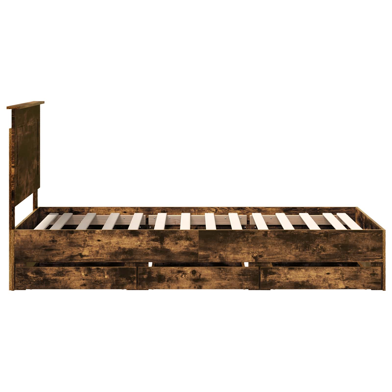 Konstrukcija postelje s predalom Dimljeni oreh 90 x 190 cm - slika 9