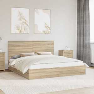 Postel s úložným prostorem s čelo Sonoma dub 180 x 200 cm - obrázek 1