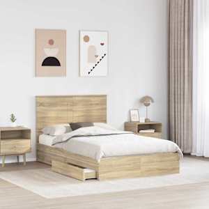 Postel s úložným prostorem s čelo Sonoma dub 120 x 190 cm - obrázek 3