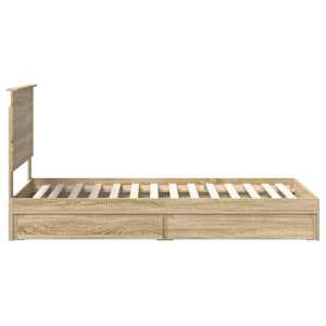 Postel s úložným prostorem s čelo Sonoma dub 90 x 200 cm - obrázek 9