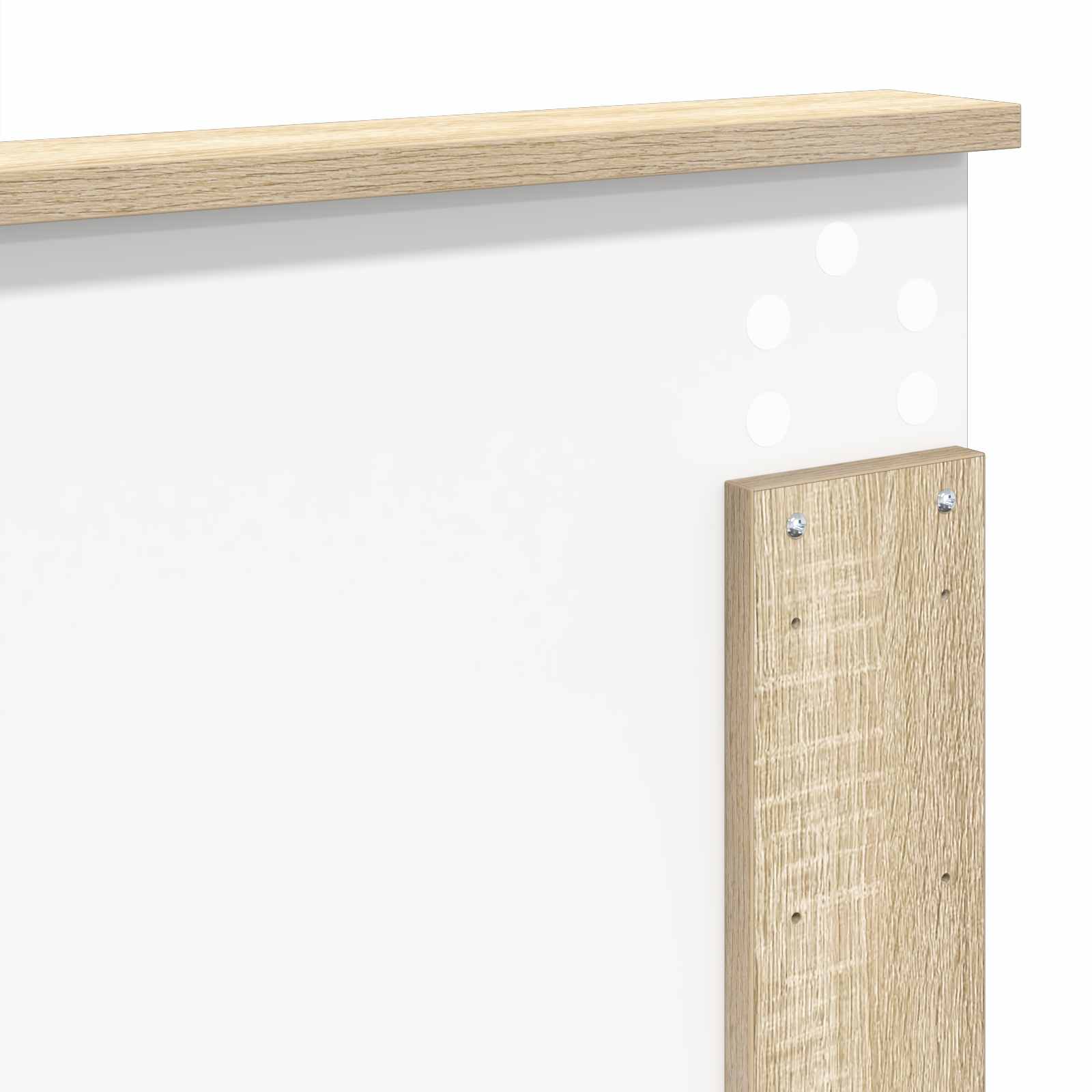 Rám postele s čelo Sonoma dub 200 x 200 cm kompozitní dřevo - obrázek 12