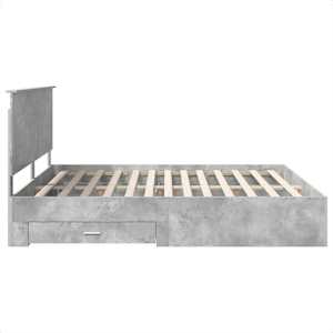 Rám postele s čelo Betonově šedá 180 x 200 cm kompozitní dřevo - obrázek 9
