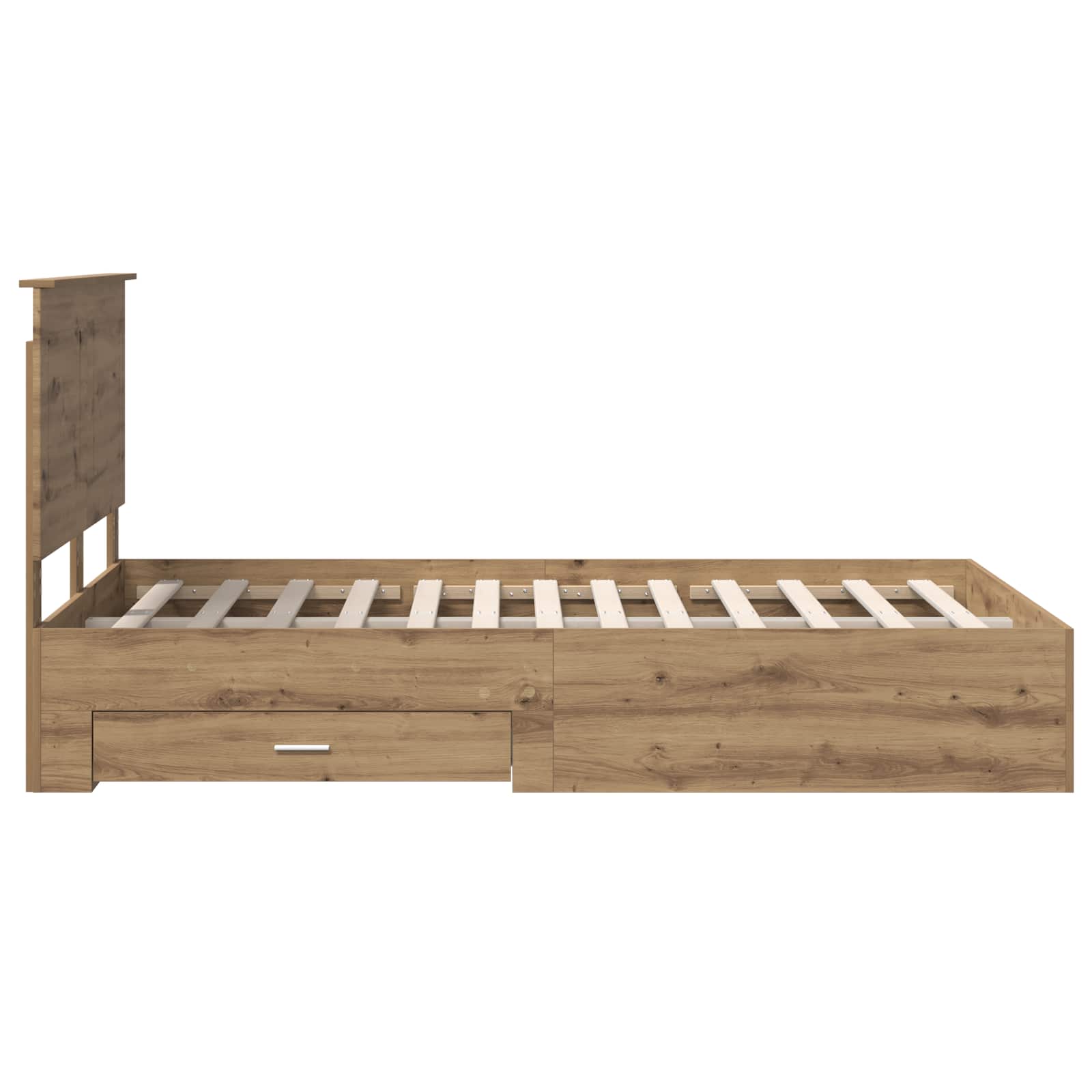 Voodi raam peaga sahtliga Käsitööpuu 120 x 200 cm Tehispuit 147 Kõik vajalik sinu aeda ja koju! Voodi raam peaga sahtliga Käsitööpuu 120 x 200 cm Tehispuit - Image 9