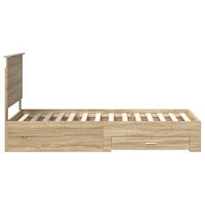 Rám postele s čelo Sonoma dub 90 x 200 cm kompozitní dřevo - obrázek 8