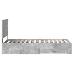 Rám postele s čelo Betonově šedá 90 x 200 cm kompozitní dřevo - obrázek 8