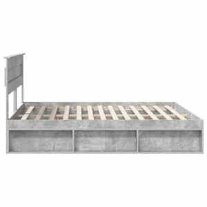 Rám postele s čelo Beton 200 x 200 cm Masivní borové dřevo - obrázek 8