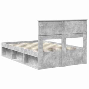 Rám postele s čelo Beton 120 x 200 cm Masivní borové dřevo - obrázek 9