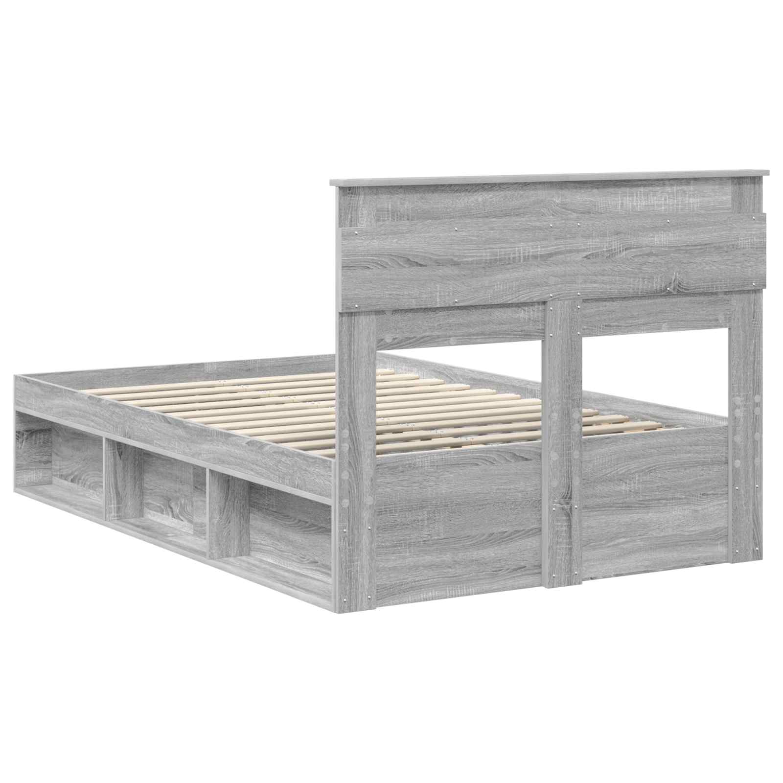 Bedframe Grijs Sonoma 120 x 200 cm Massief grenenhout image 9
