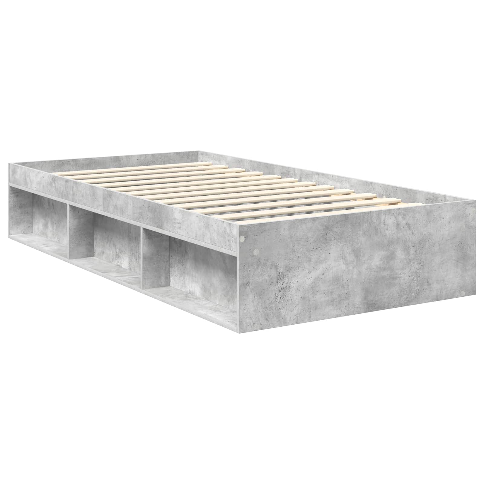 Bedframe Concerte Grijs 100 x 200 cm Massief grenenhout image 5