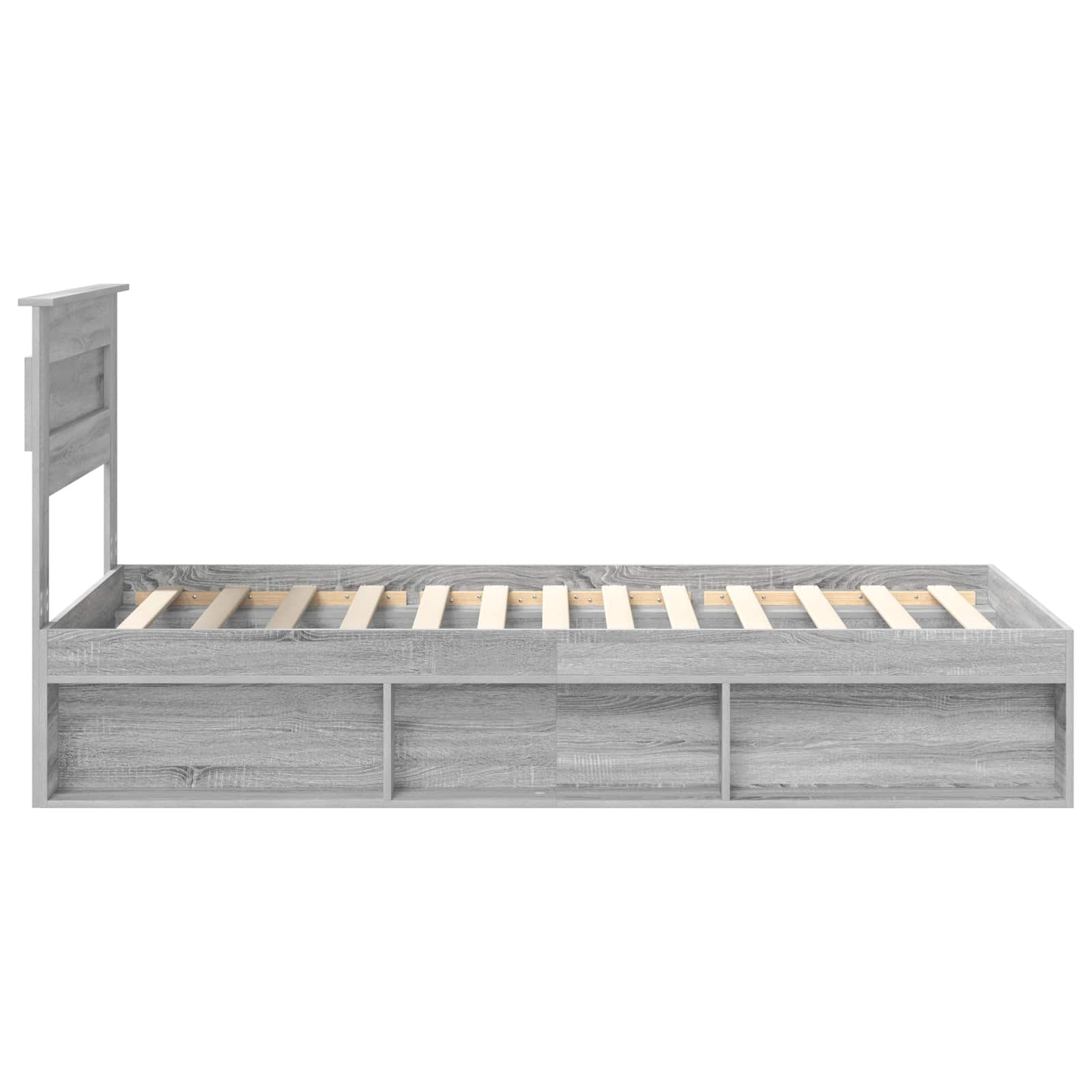 Bedframe Grijs Sonoma 100 x 200 cm Massief grenenhout image 8
