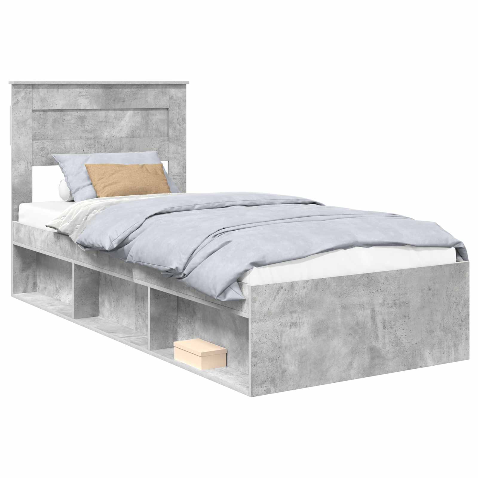 Bedframe met lade Concerte Grijs 90 x 190 cm Massief grenenhout image 2