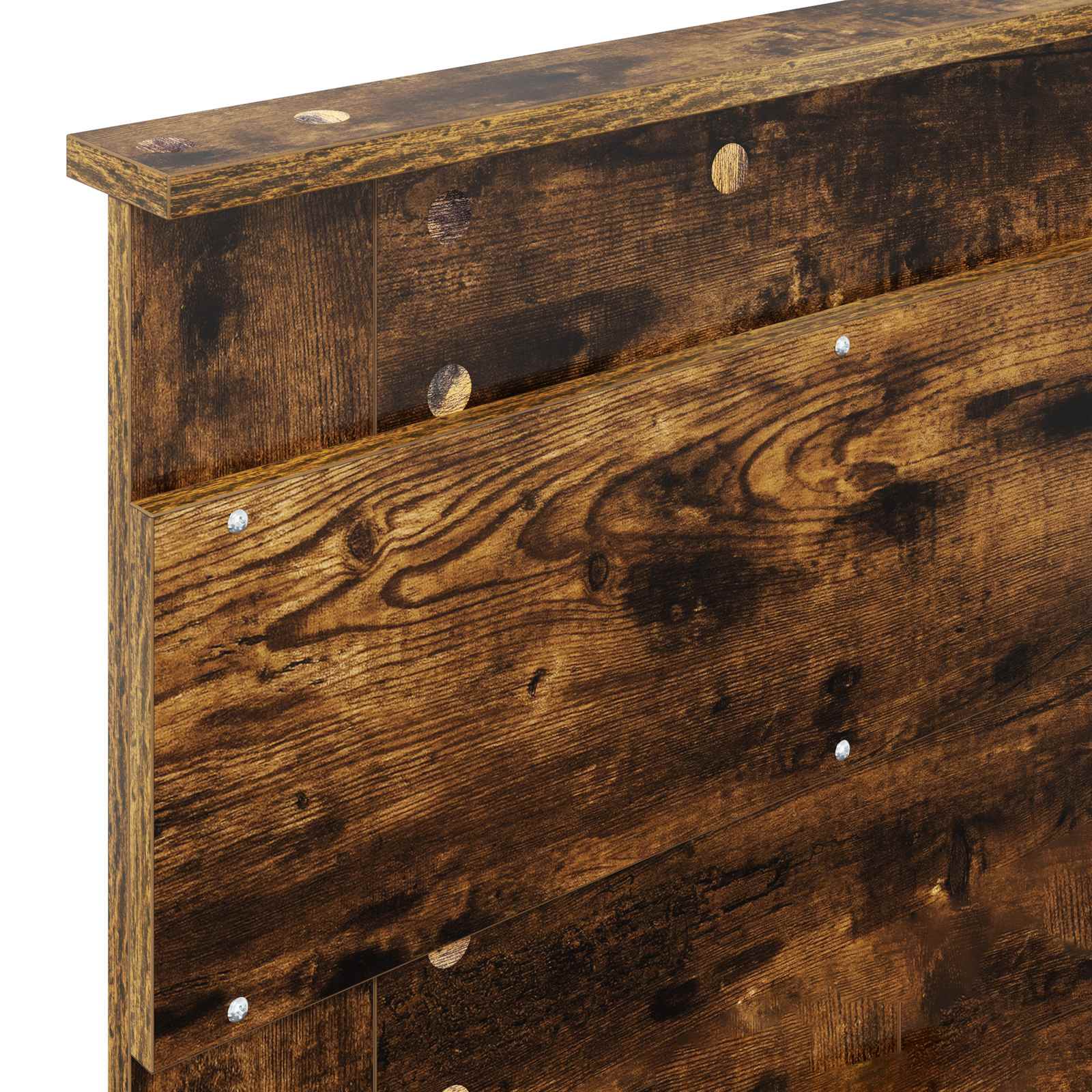 Bedframe met lade Gerookt eiken 75 x 190 cm Massief grenenhout image 11