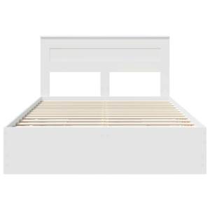 Rám postele se zásuvkou Bílá 160 x 200 cm Inženýrské dřevo - obrázek 8